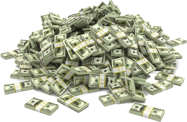 A heap of banded cash